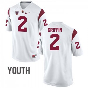 #2 Olaijah Griffin USC Youth Player Jersey White