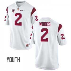 #2 Robert Woods USC Youth Stitched Jersey White