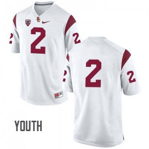 #2 Robert Woods USC Trojans Youth No Name Stitched Jerseys White