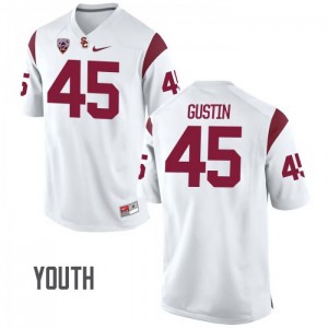 #45 Porter Gustin USC Youth Player Jerseys White