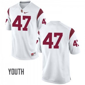 #47 Clay Matthews Trojans Youth No Name Alumni Jersey White