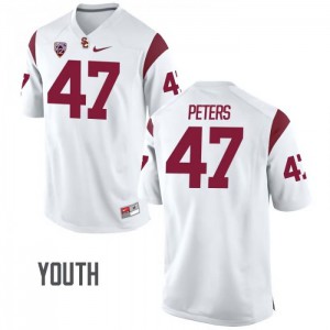 #47 Reuben Peters Trojans Youth Alumni Jersey White