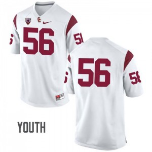 #56 Jordan Iosefa USC Youth No Name Player Jersey White