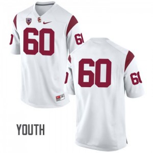 #60 Viane Talamaivao USC Youth No Name College Jersey White