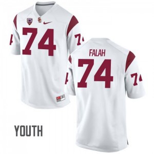 #74 Nico Falah USC Youth College Jersey White