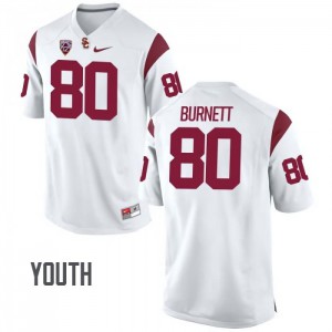 #80 Deontay Burnett USC Trojans Youth University Jerseys White
