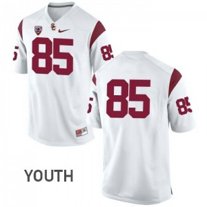 #85 Jackson Boyer USC Youth No Name Alumni Jerseys White