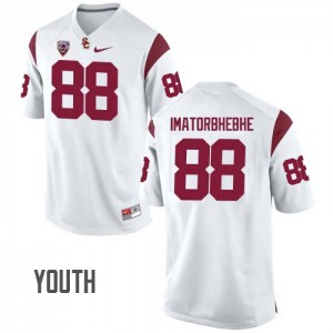 #88 Daniel Imatorbhebhe Trojans Youth Official Jerseys White