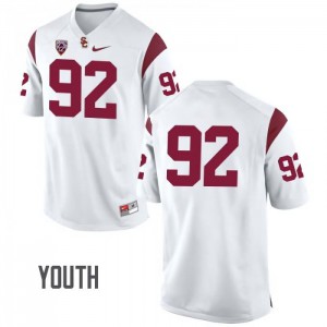 #92 Jacob Daniel USC Trojans Youth No Name Official Jerseys White