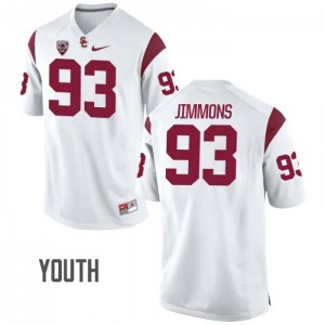 #93 Liam Jimmons USC Youth High School Jersey White
